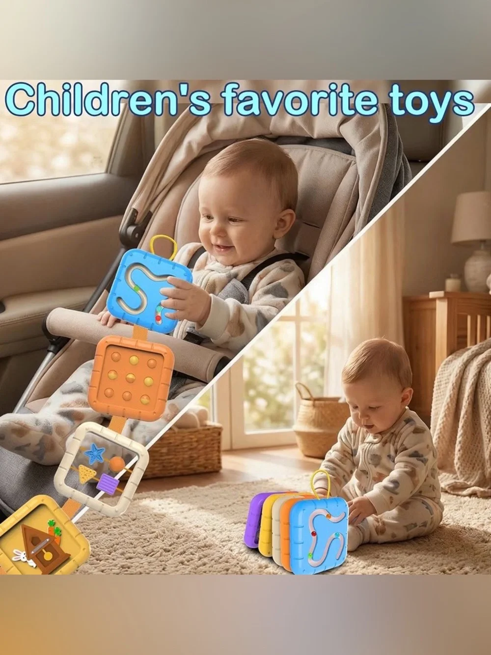 Busy Board Montessori Toys for 1 Year Old Boy Girl